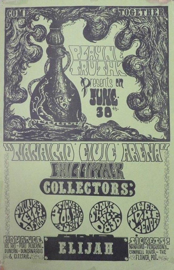 Poster for the Nanaimo Civic Arena Concert