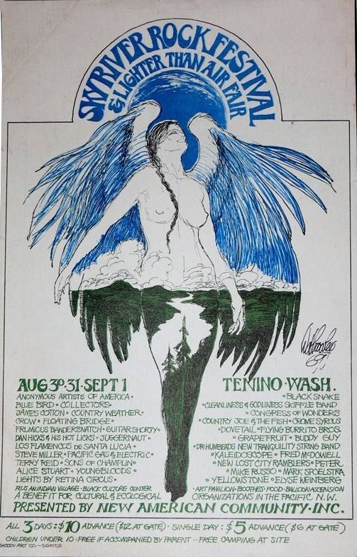 Poster for the Sky River Rock Festival